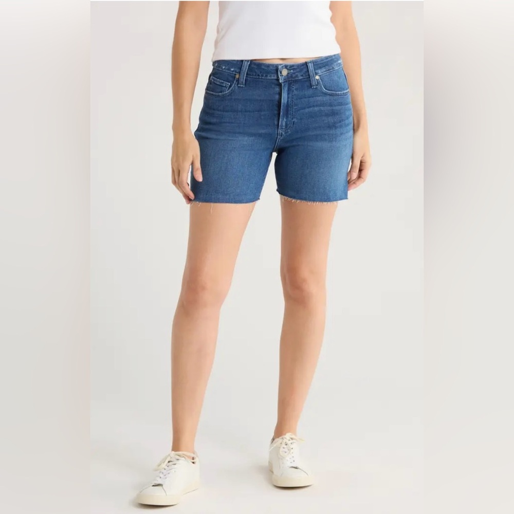 Paige Indigo Denim Cutoff Shorts(Size 29)